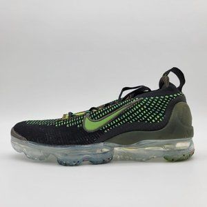 NEW Nike Air Vapormax 2021 Flyknit Black Green Shoes Sneakers